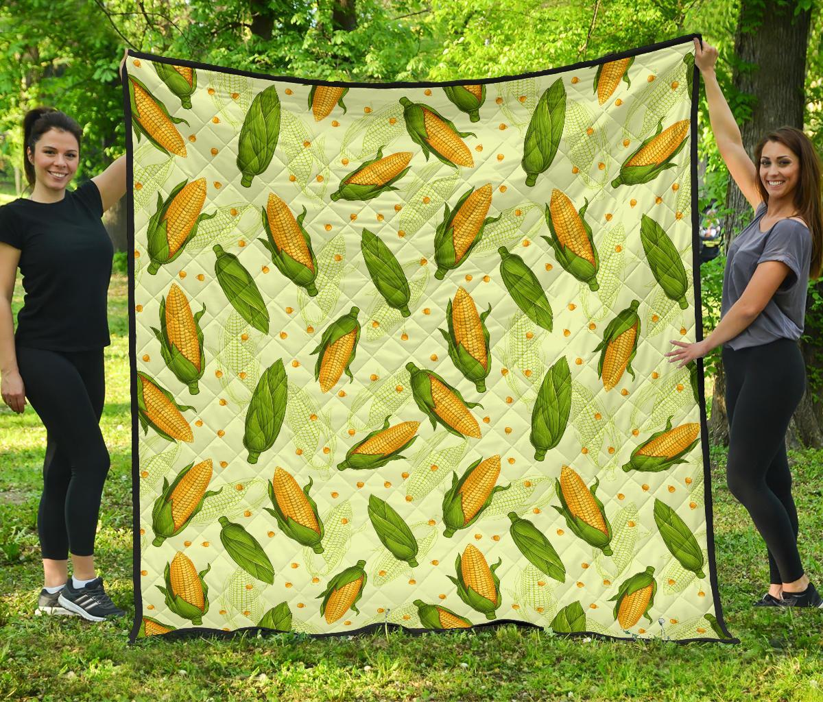 Corn Pattern Print Quilt-grizzshop