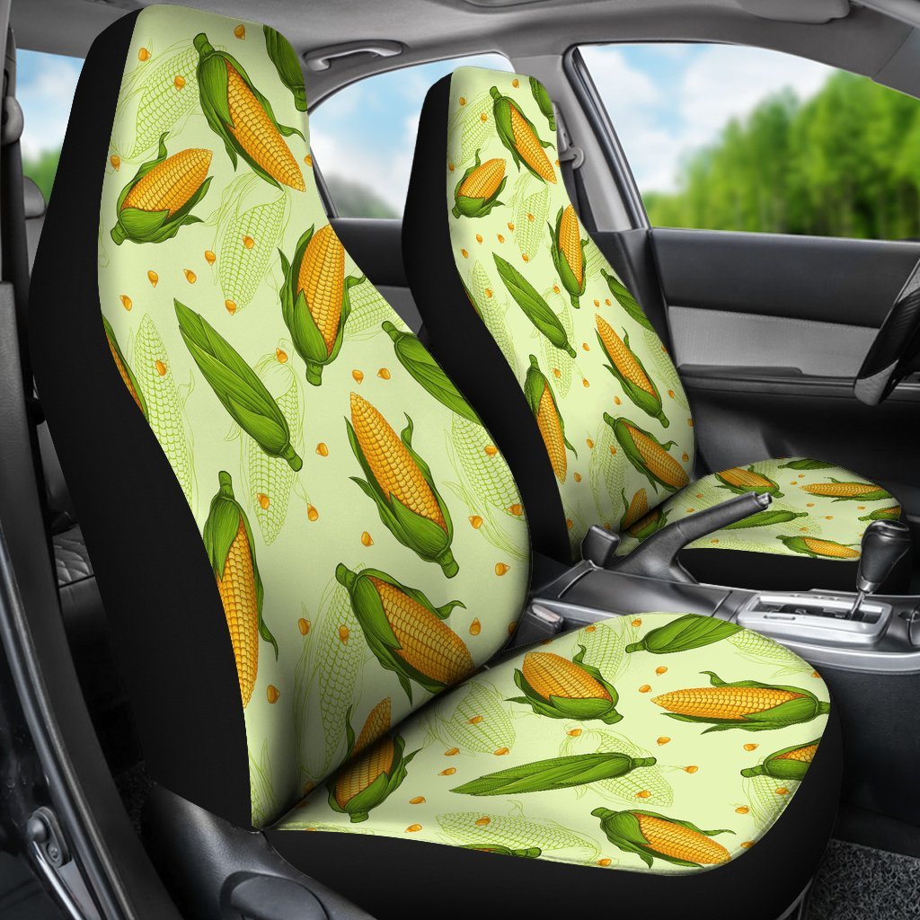 Corn Pattern Print Universal Fit Car Seat Covers-grizzshop