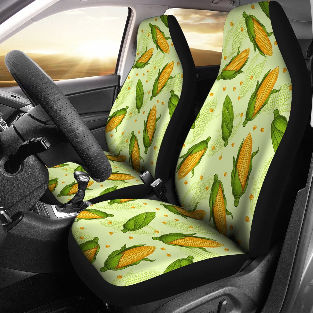 Corn Pattern Print Universal Fit Car Seat Covers-grizzshop