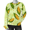 Corn Pattern Print Women's Sweatshirt-grizzshop