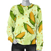 Corn Pattern Print Women's Sweatshirt-grizzshop
