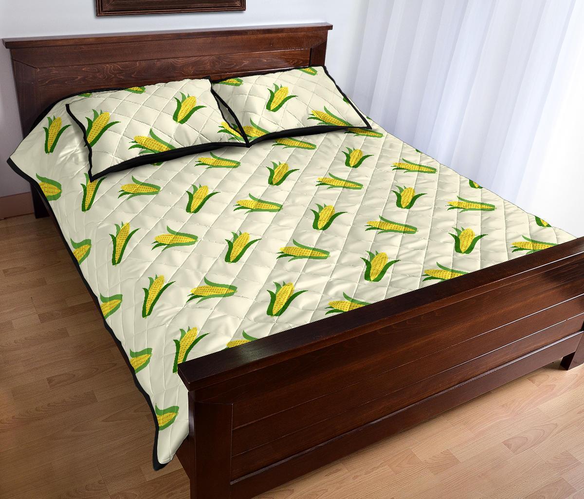 Corn Print Pattern Bed Set Quilt-grizzshop