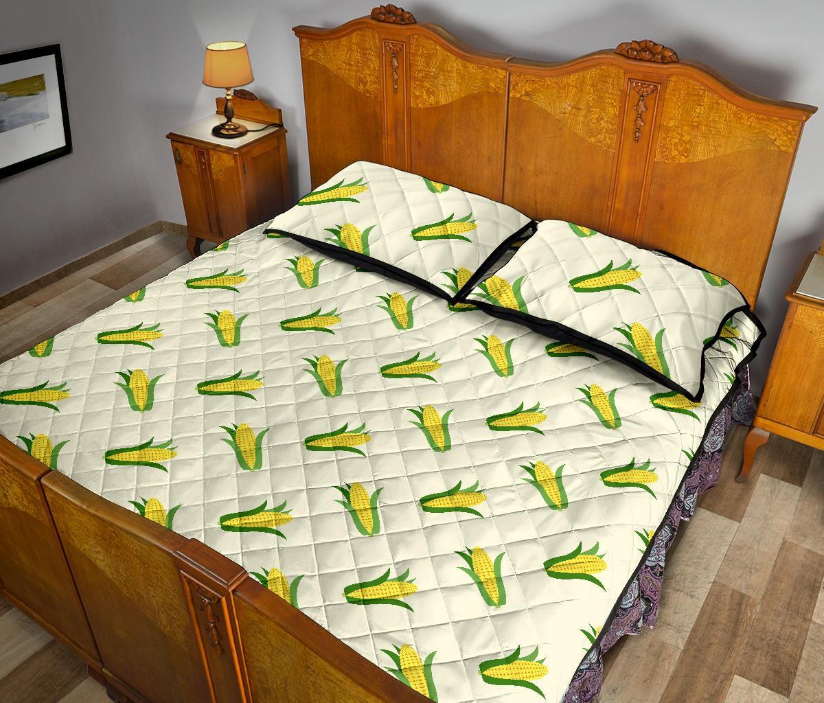 Corn Print Pattern Bed Set Quilt-grizzshop