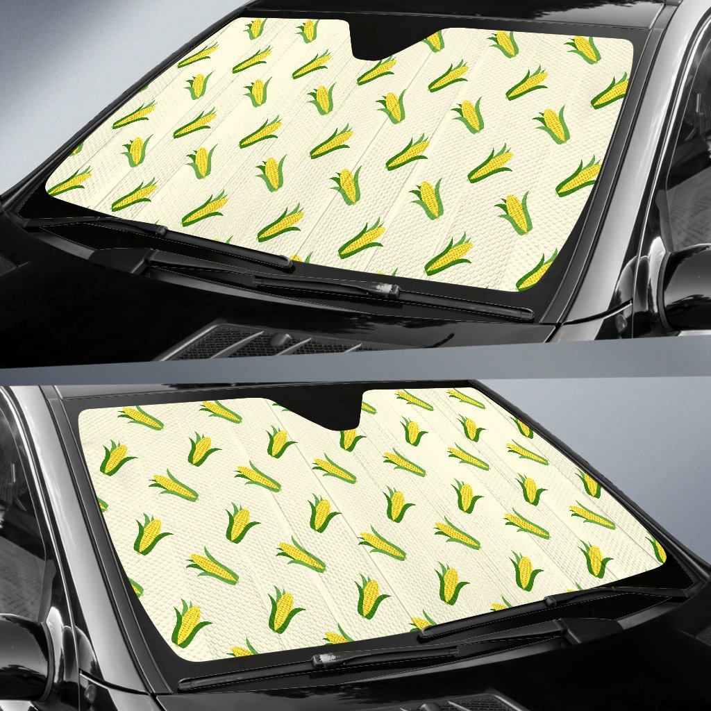 Corn Print Pattern Car Sun Shade-grizzshop