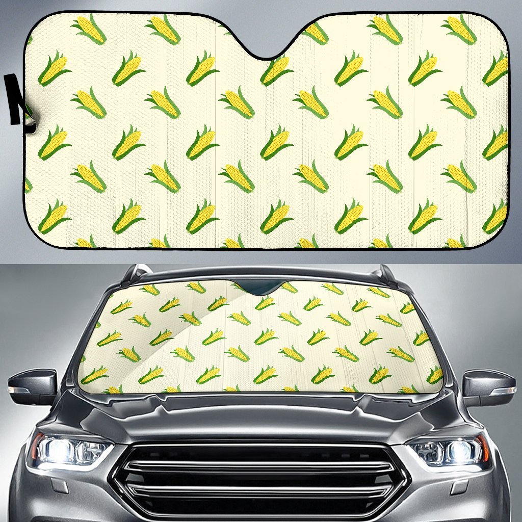 Corn Print Pattern Car Sun Shade-grizzshop