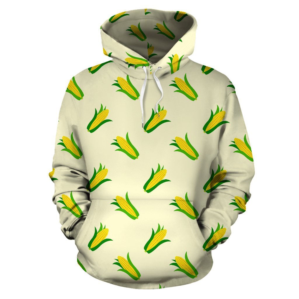 Corn Print Pattern Men Women Pullover Hoodie-grizzshop