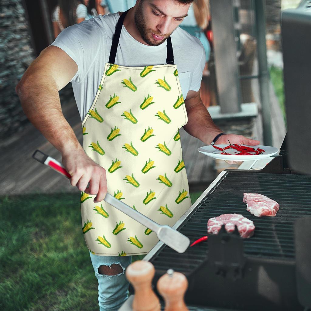 Corn Print Pattern Men's Apron-grizzshop