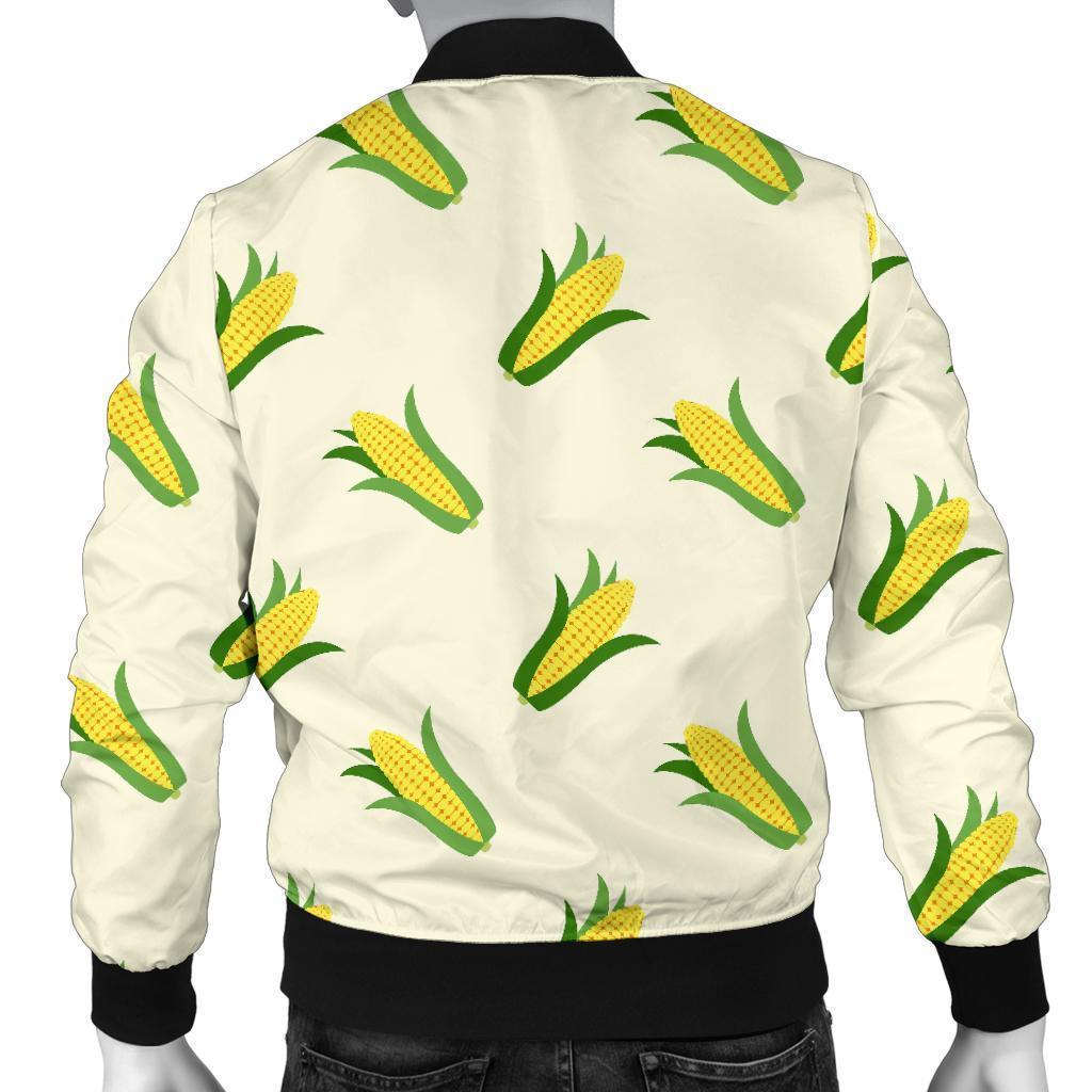 Corn Print Pattern Men's Bomber Jacket-grizzshop