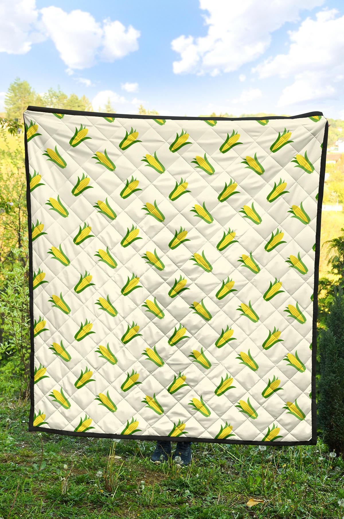 Corn Print Pattern Quilt-grizzshop