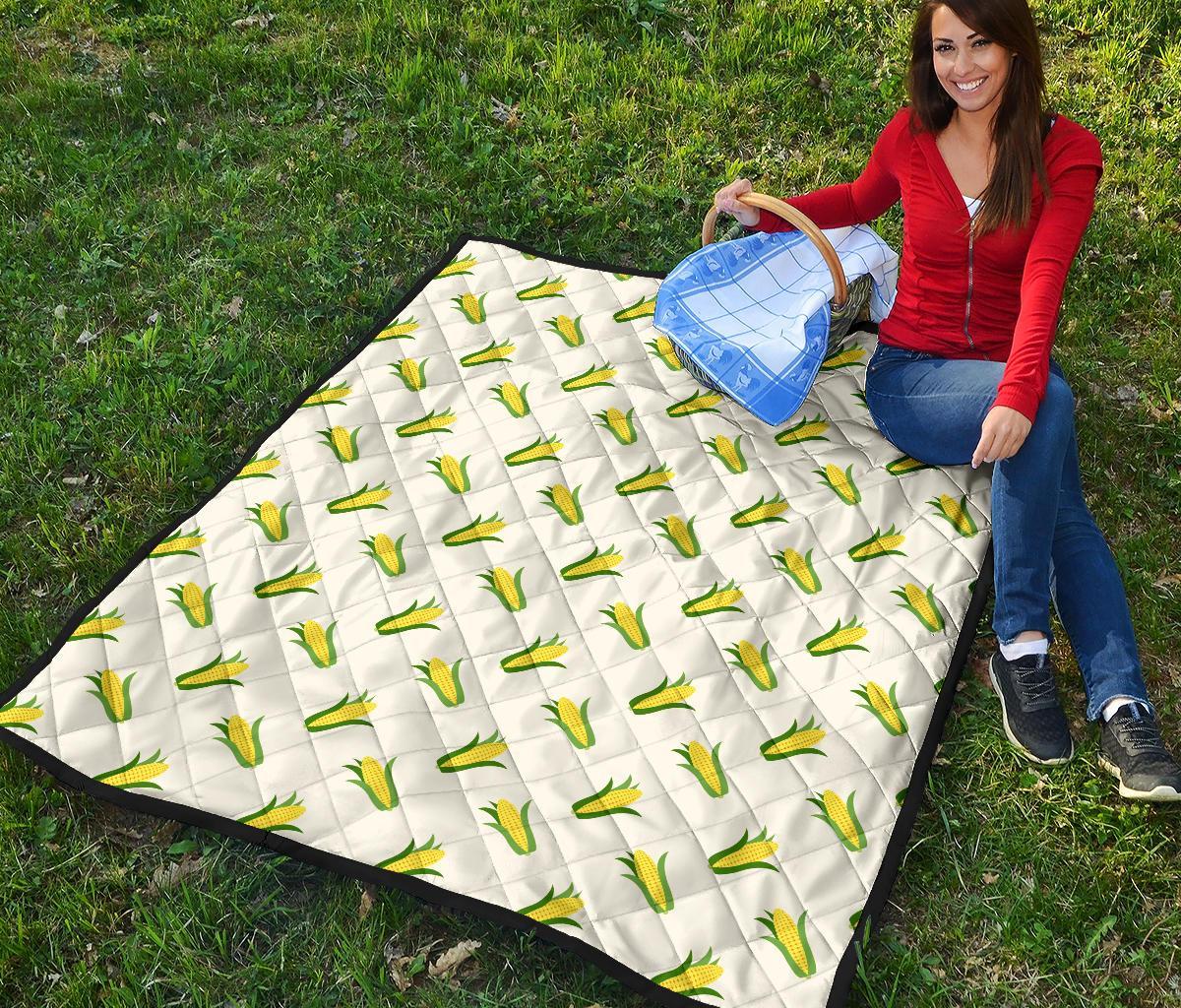 Corn Print Pattern Quilt-grizzshop