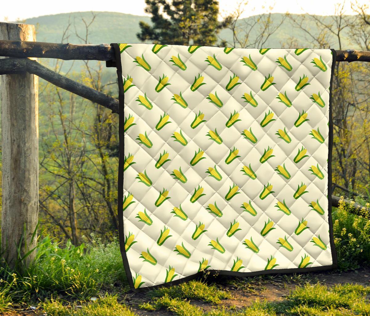 Corn Print Pattern Quilt-grizzshop