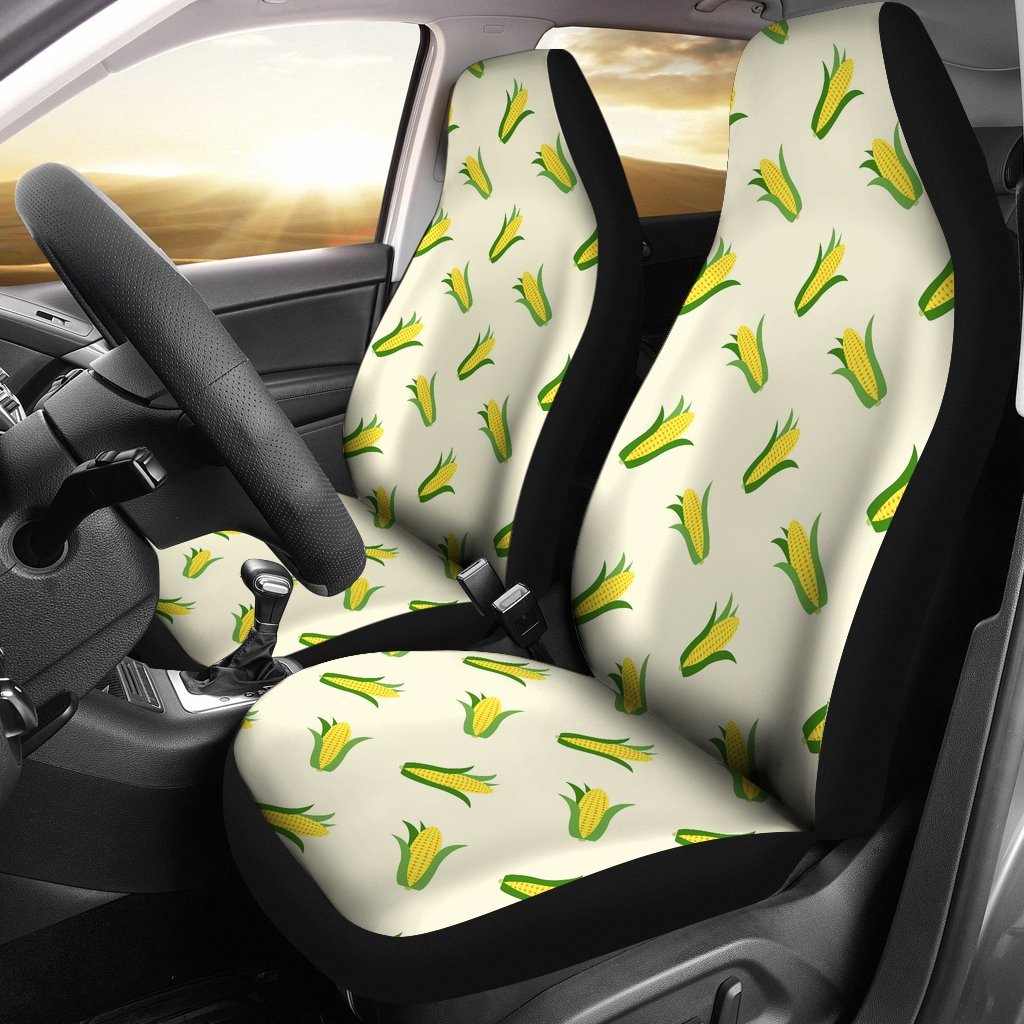 Corn Print Pattern Universal Fit Car Seat Covers-grizzshop