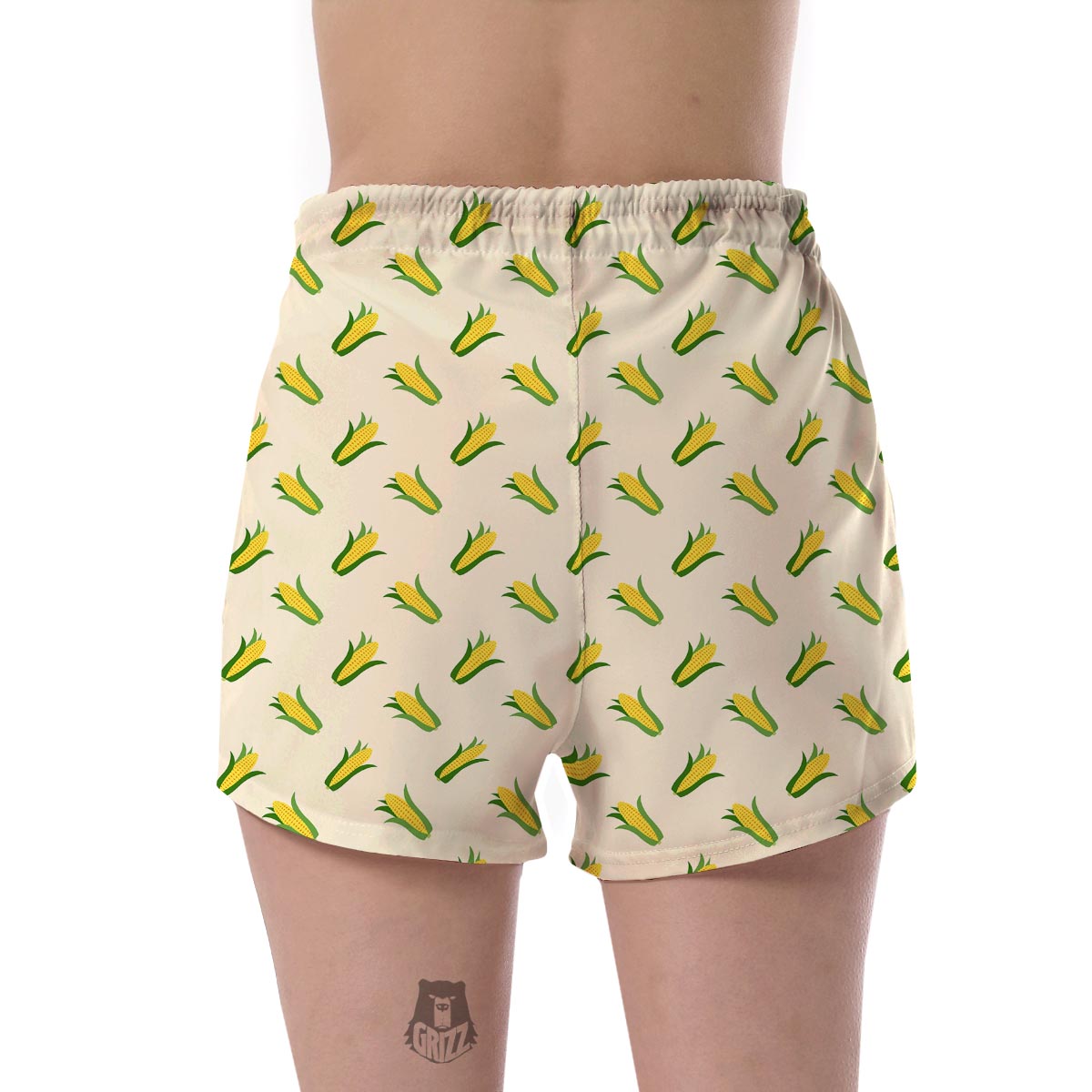 Corn Print Pattern Women's Shorts-grizzshop