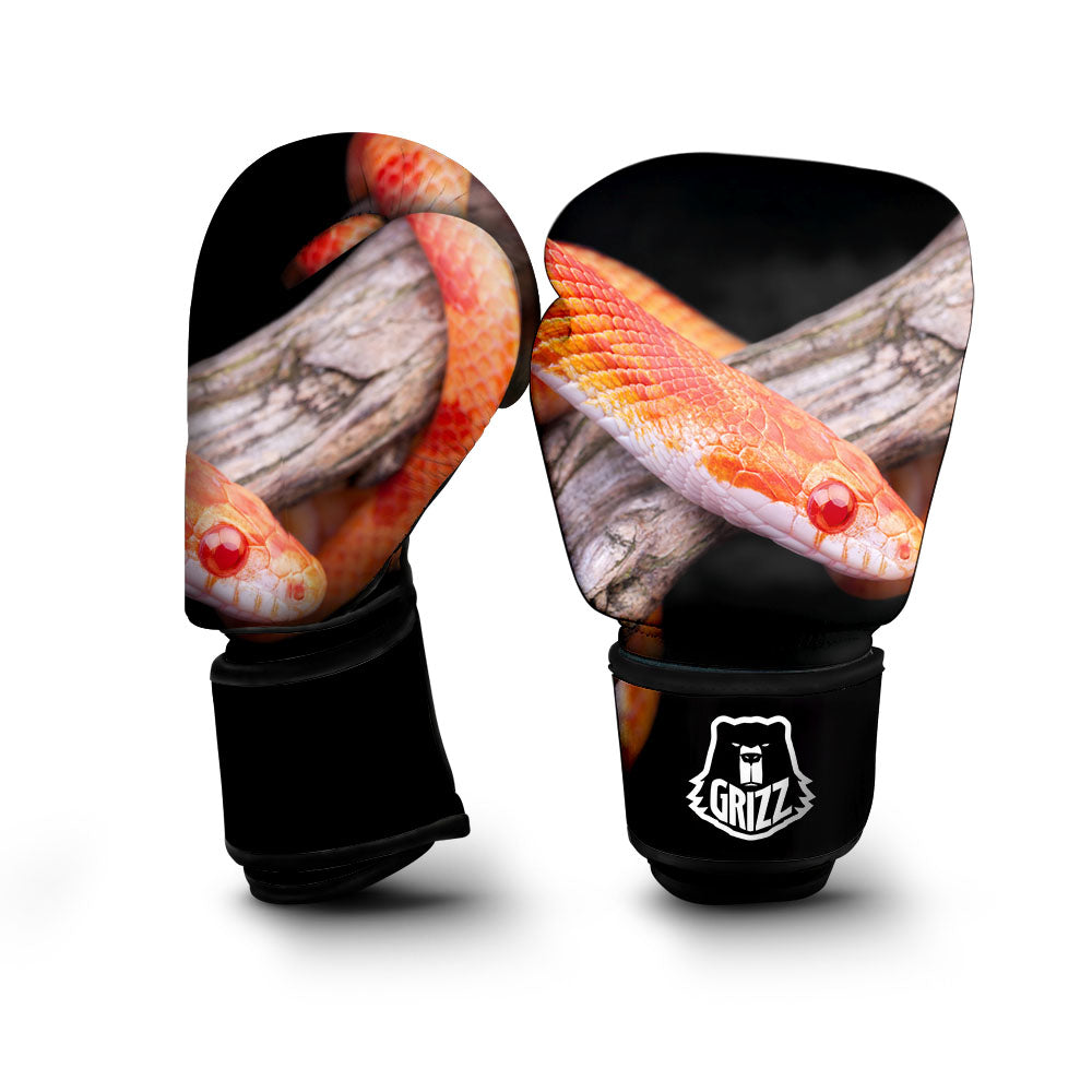 Corn Snake Amel Motley Print Boxing Gloves-grizzshop