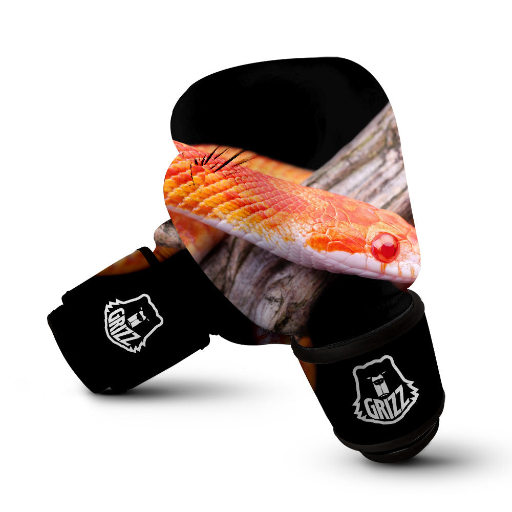 Corn Snake Amel Motley Print Boxing Gloves-grizzshop