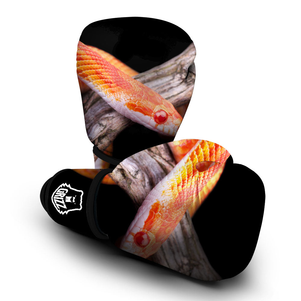 Corn Snake Amel Motley Print Boxing Gloves-grizzshop