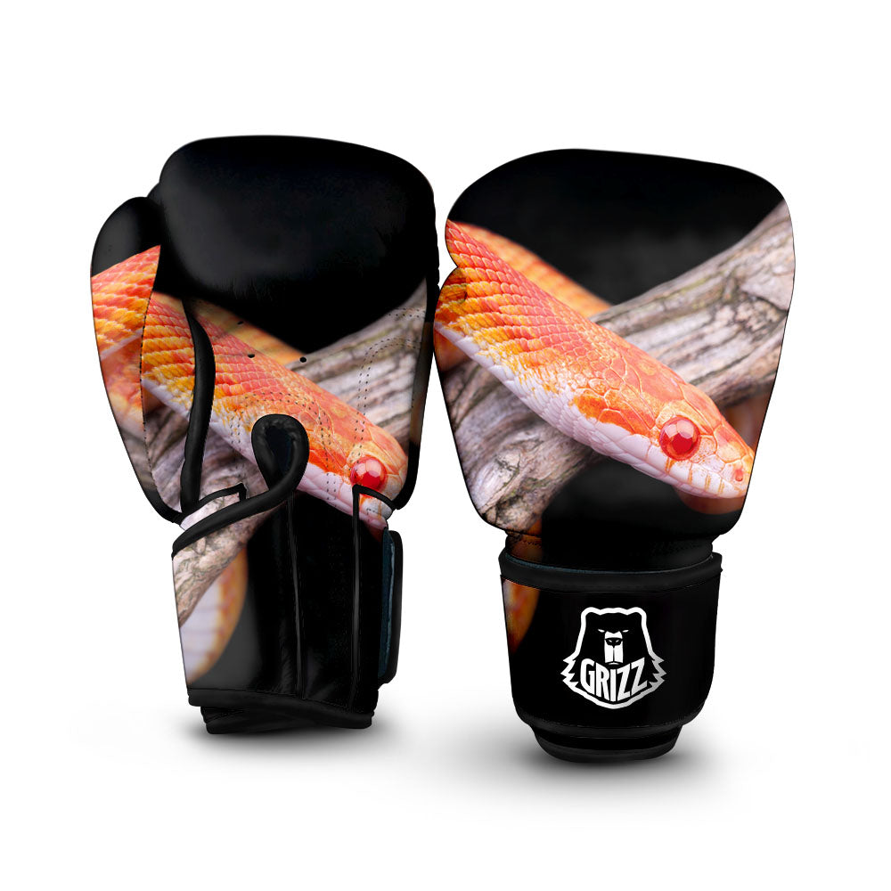 Corn Snake Amel Motley Print Boxing Gloves-grizzshop