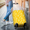 Corn Yellow Pattern Print Luggage Cover Protector-grizzshop
