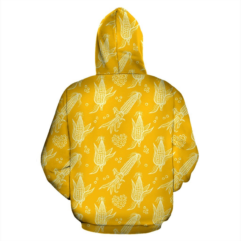 Corn Yellow Pattern Print Men Women Pullover Hoodie-grizzshop