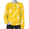 Corn Yellow Pattern Print Women's Sweatshirt-grizzshop