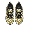 Corncob Hand-Drawn Print Pattern Black Sneaker-grizzshop