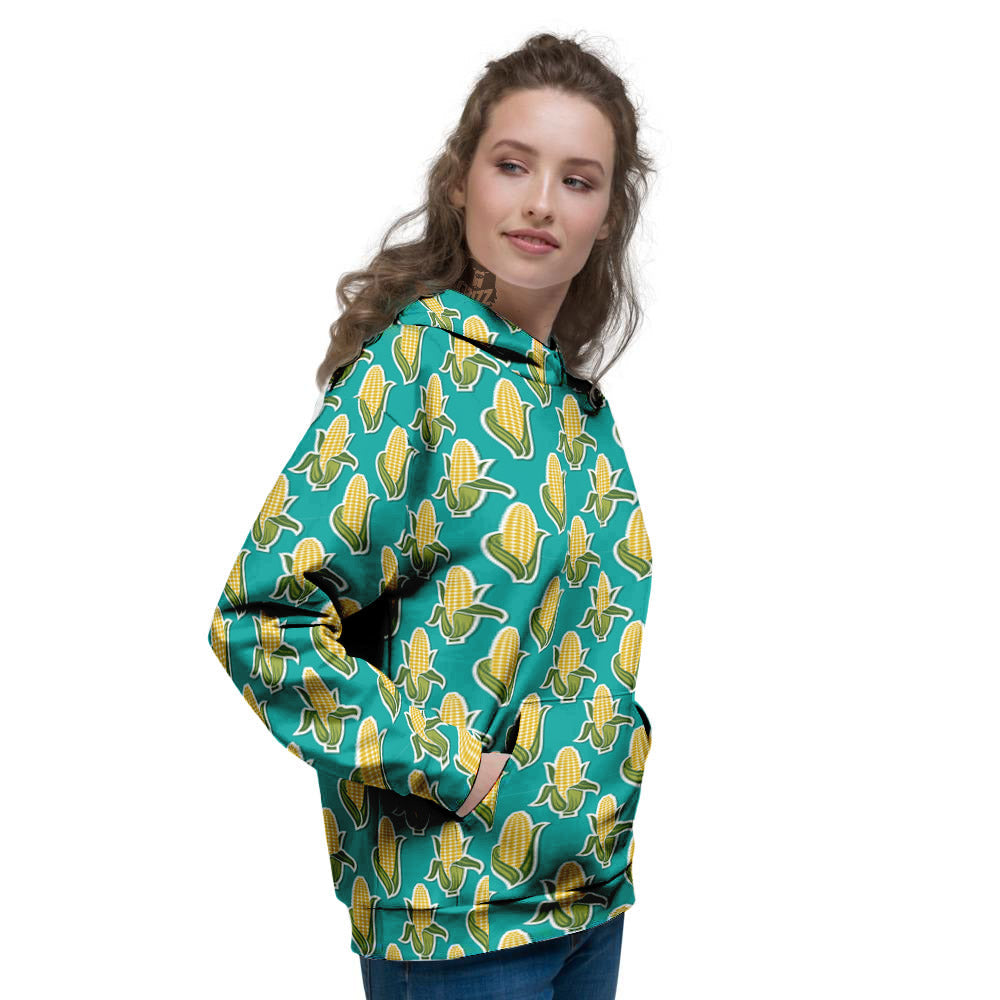 Corncob Print Pattern Women's Hoodie-grizzshop