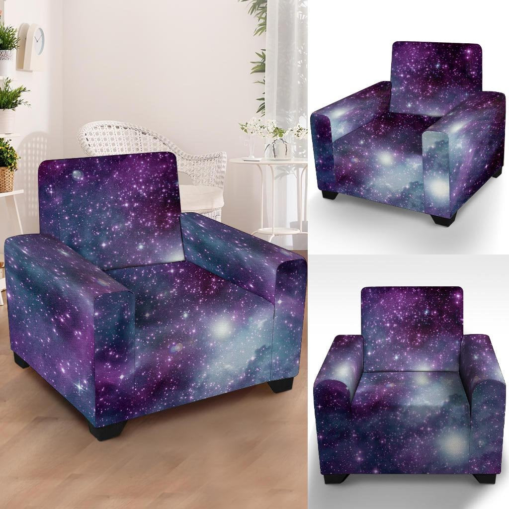 Cosmic Galaxy Space Armchair Cover-grizzshop