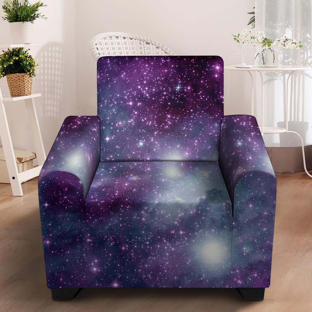 Cosmic Galaxy Space Armchair Cover-grizzshop