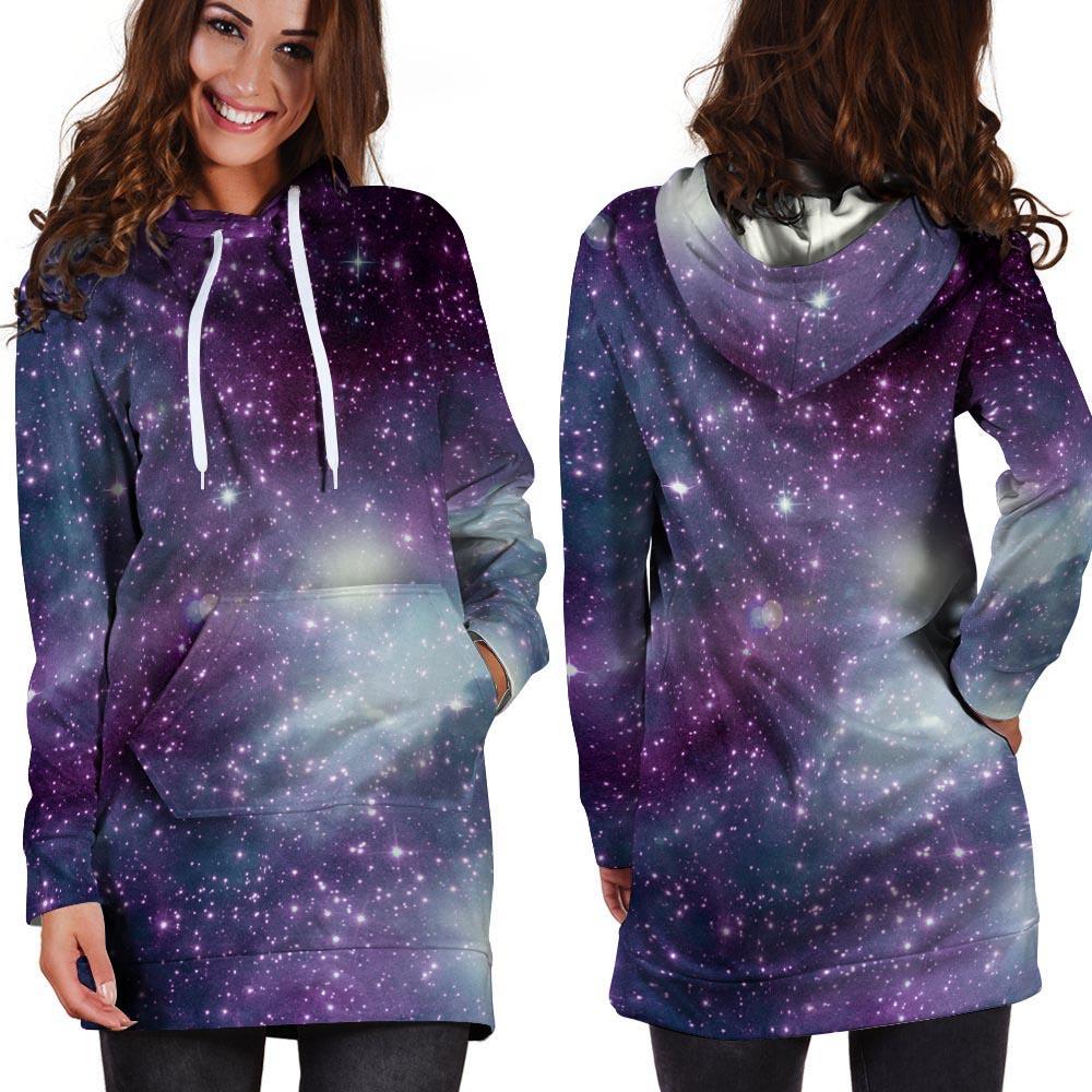 Cosmic Galaxy Space Hoodie Dress-grizzshop