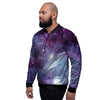 Cosmic Galaxy Space Men's Bomber Jacket-grizzshop