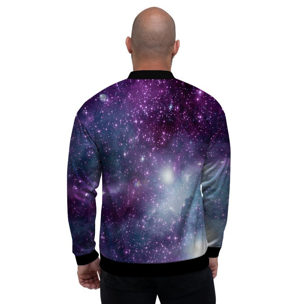 Cosmic Galaxy Space Men's Bomber Jacket-grizzshop