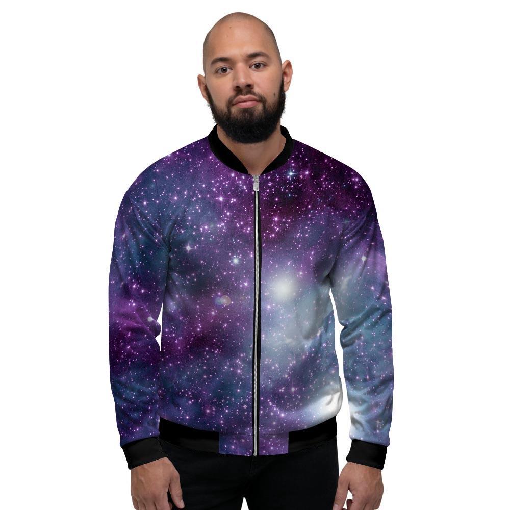 Cosmic Galaxy Space Men's Bomber Jacket-grizzshop