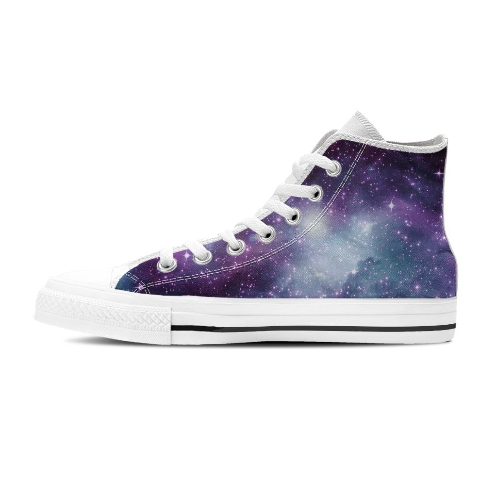 Cosmic Galaxy Space Men's High Top Shoes-grizzshop