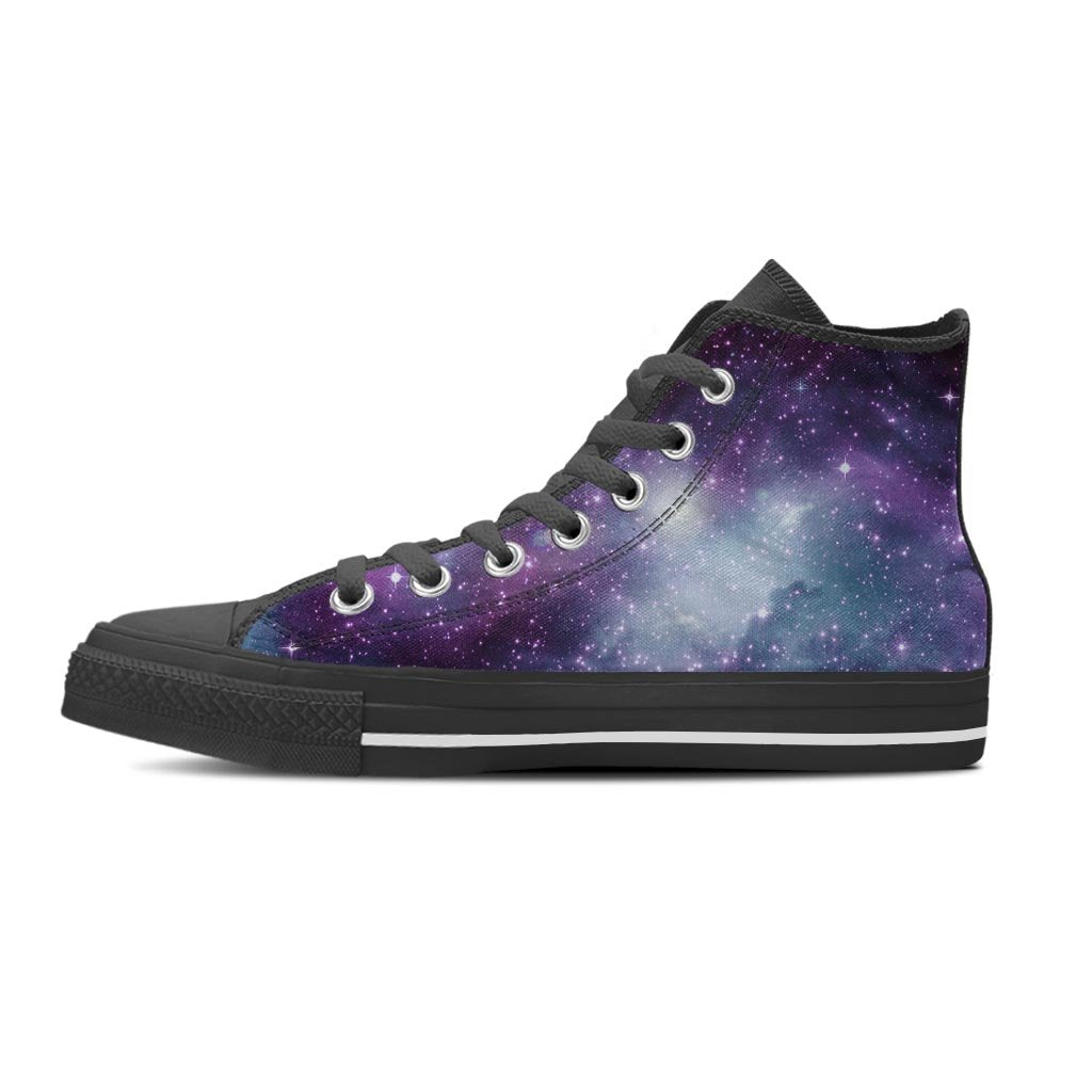 Cosmic Galaxy Space Men's High Top Shoes-grizzshop