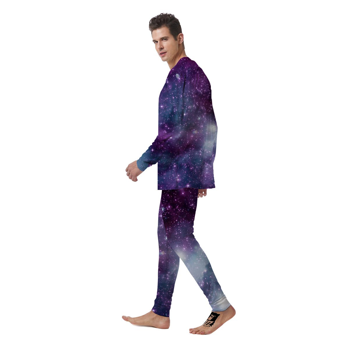 Cosmic Galaxy Space Men's Pajamas-grizzshop