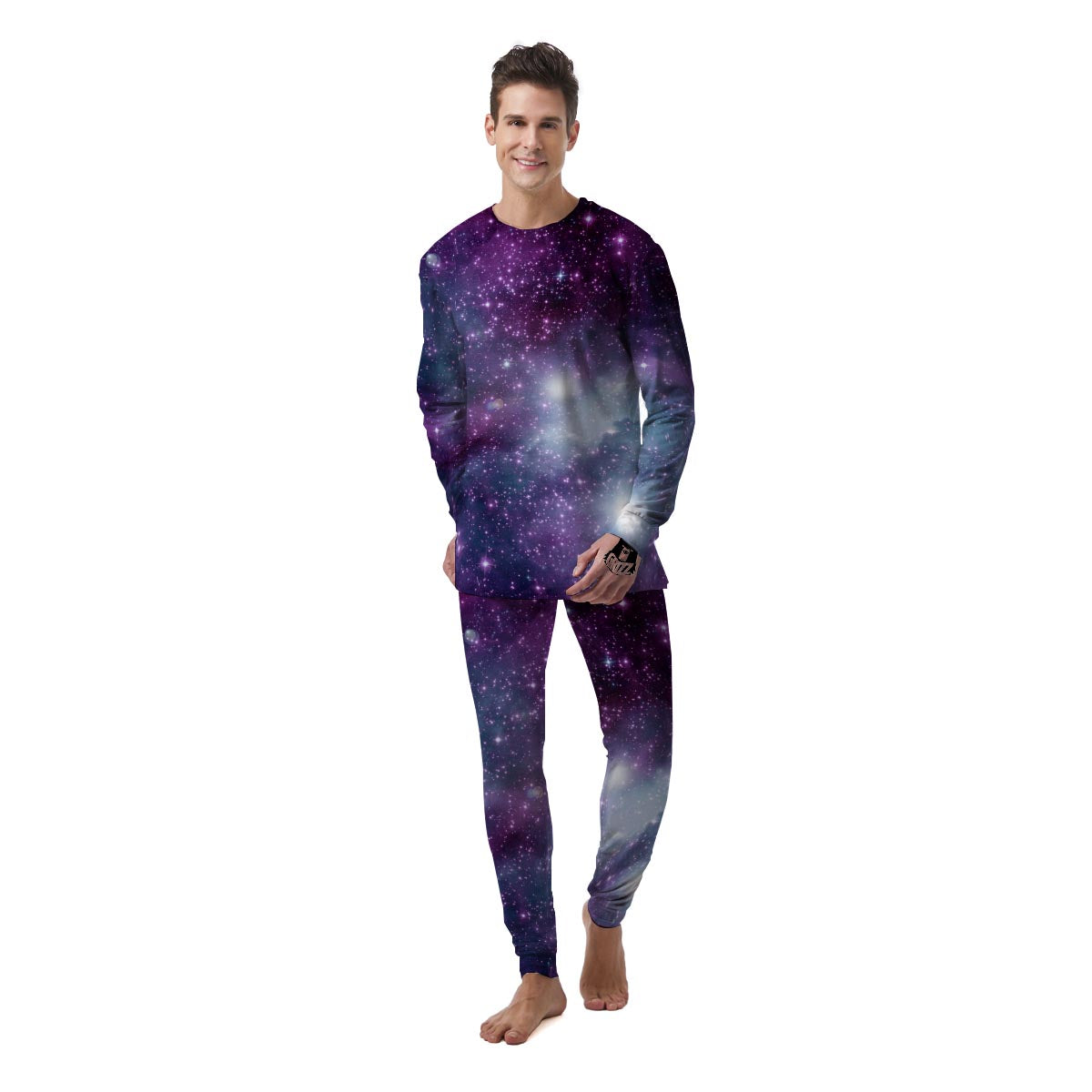 Cosmic Galaxy Space Men's Pajamas-grizzshop