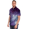 Cosmic Galaxy Space Men's Short Sleeve Shirt-grizzshop