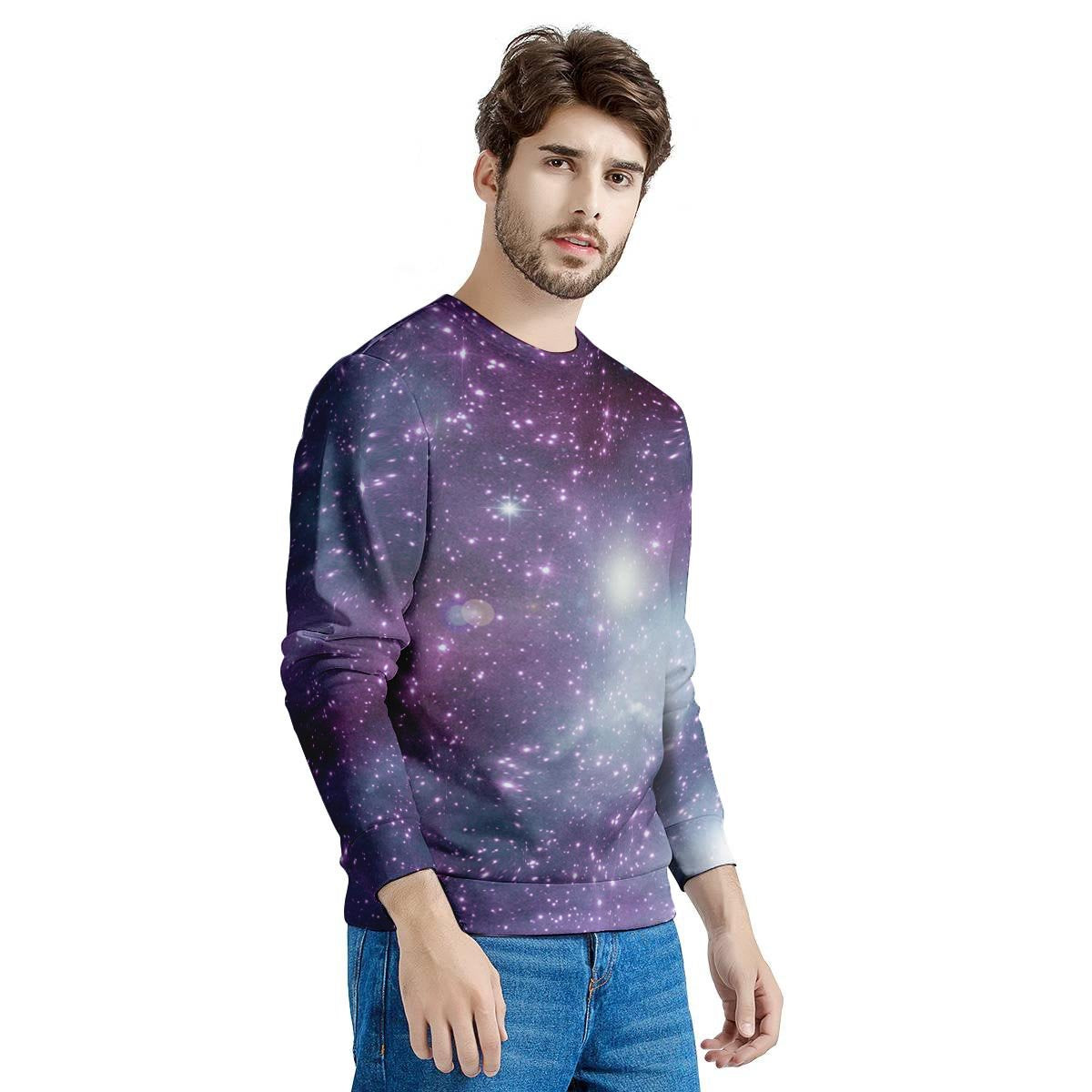 Cosmic Galaxy Space Men's Sweatshirt-grizzshop