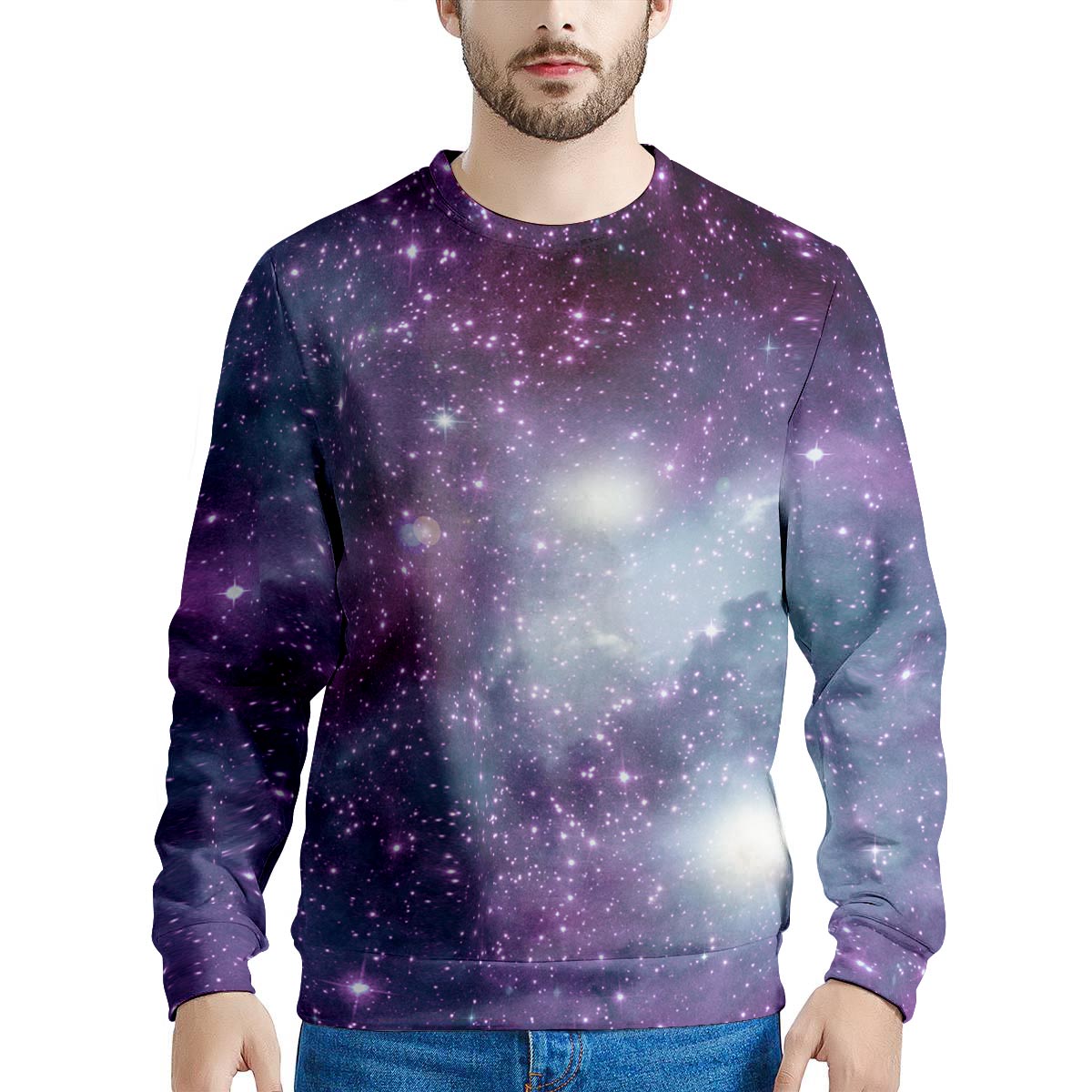 Cosmic Galaxy Space Men's Sweatshirt-grizzshop