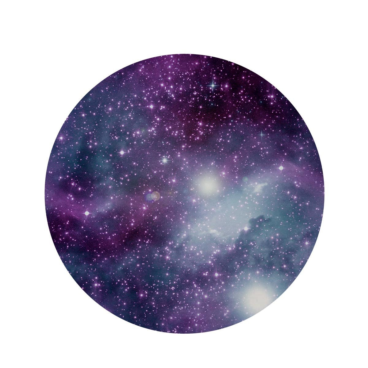 Cosmic Galaxy Space Round Rug-grizzshop