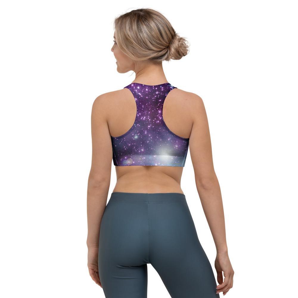 Cosmic Galaxy Space Sports Bra-grizzshop