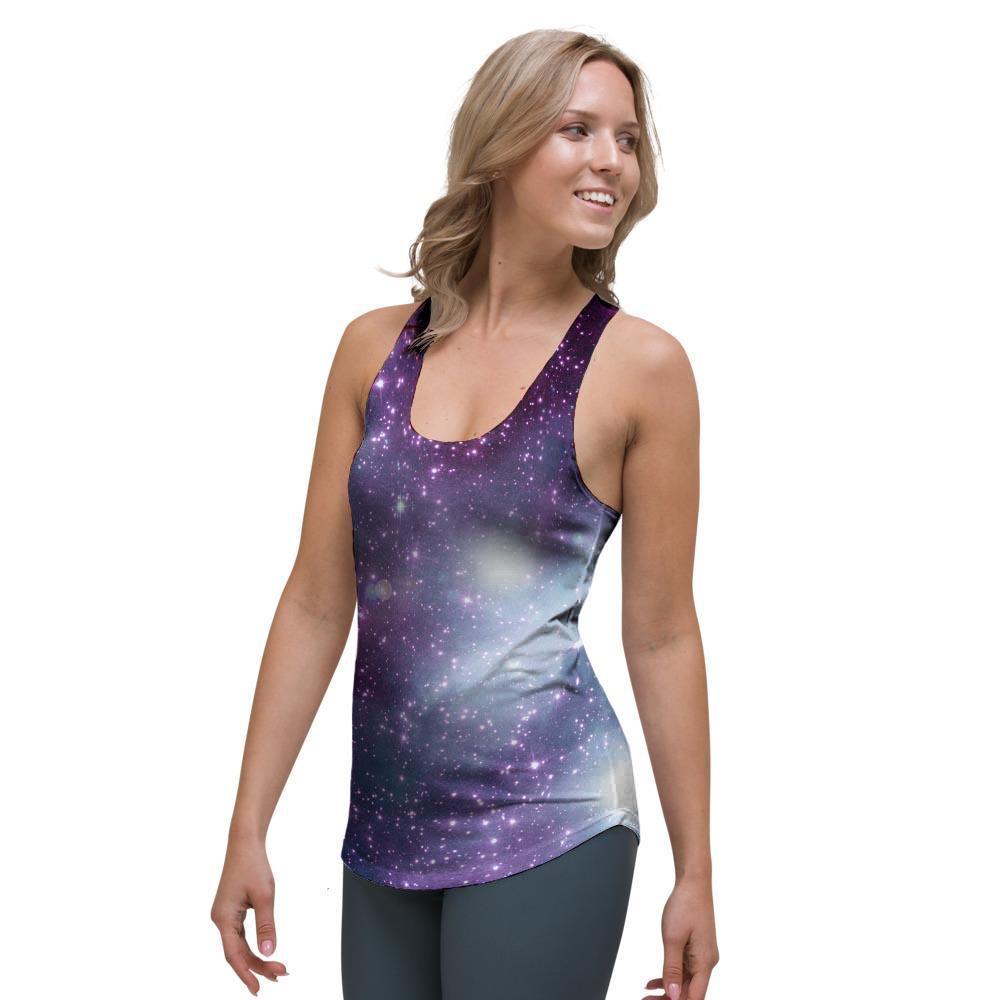 Cosmic Galaxy Space Women's Racerback Tank Top-grizzshop