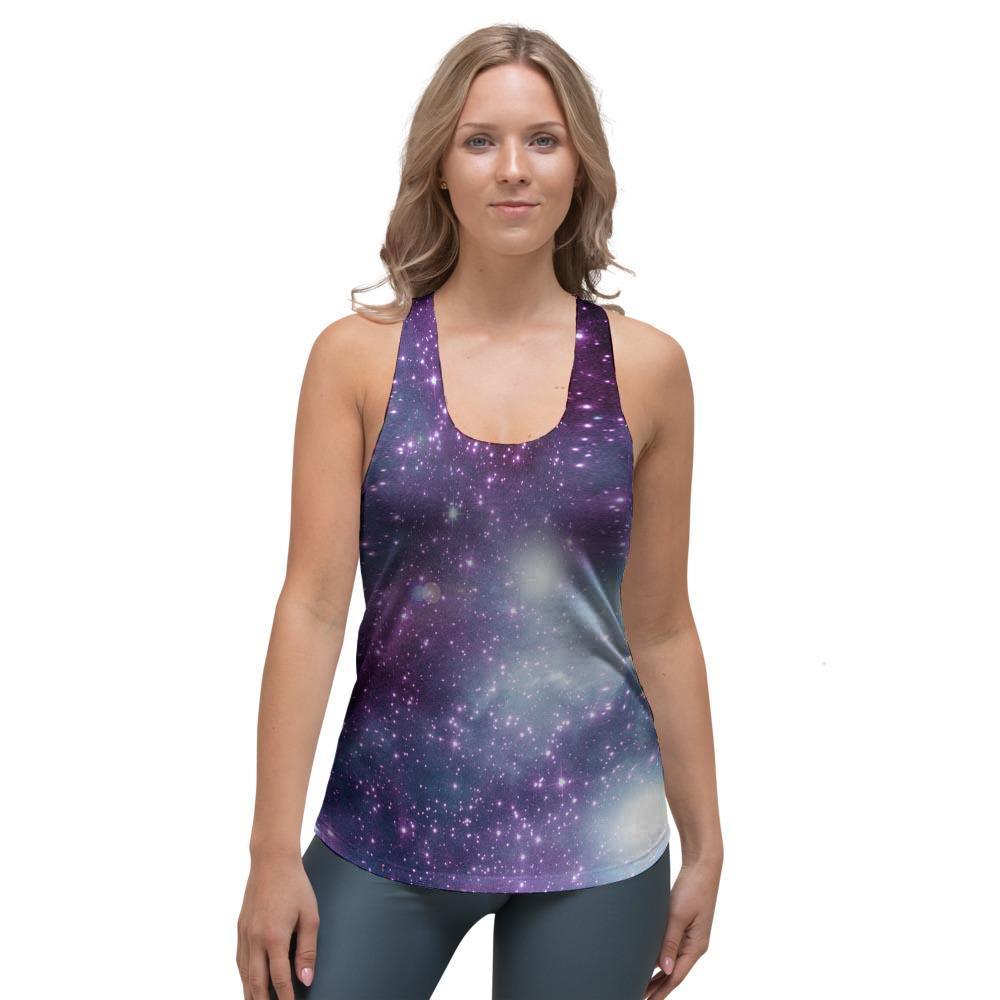 Cosmic Galaxy Space Women's Racerback Tank Top-grizzshop