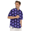 Cosmic Polygonal Bear Print Pattern Men's Short Sleeve Shirts-grizzshop