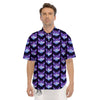 Cosmic Polygonal Cat Print Pattern Men's Short Sleeve Shirts-grizzshop