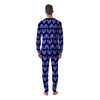 Cosmic Polygonal Wolf Print Pattern Men's Pajamas-grizzshop