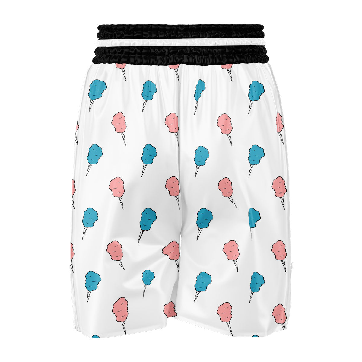 Cotton Candy Blue And Pink Print Pattern Boxing Shorts-grizzshop