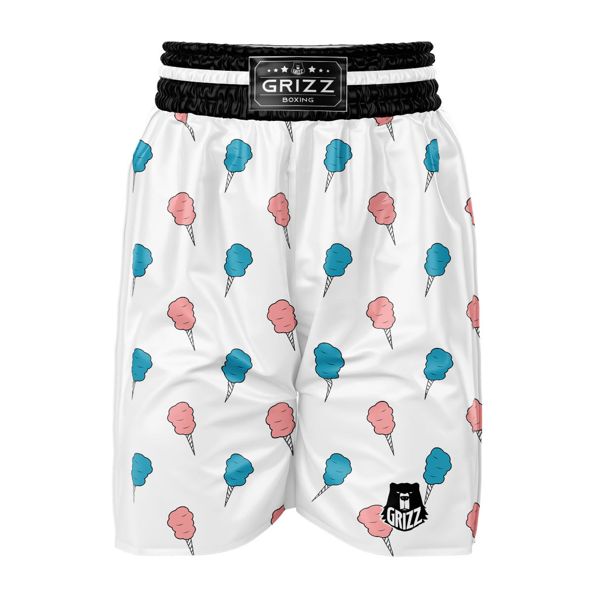 Cotton Candy Blue And Pink Print Pattern Boxing Shorts-grizzshop