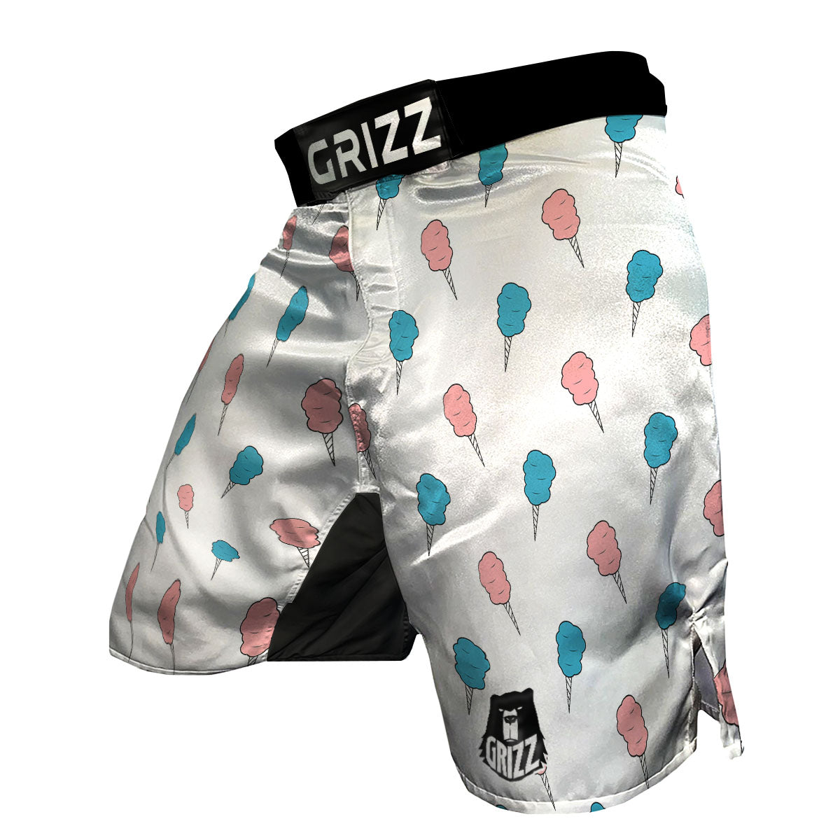 Cotton Candy Blue And Pink Print Pattern MMA Shorts-grizzshop