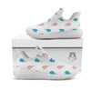 Cotton Candy Blue And Pink Print Pattern White Athletic Shoes-grizzshop